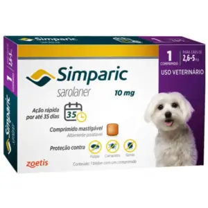 Simparic - Comprimido mastigável contra pulga e carrapato