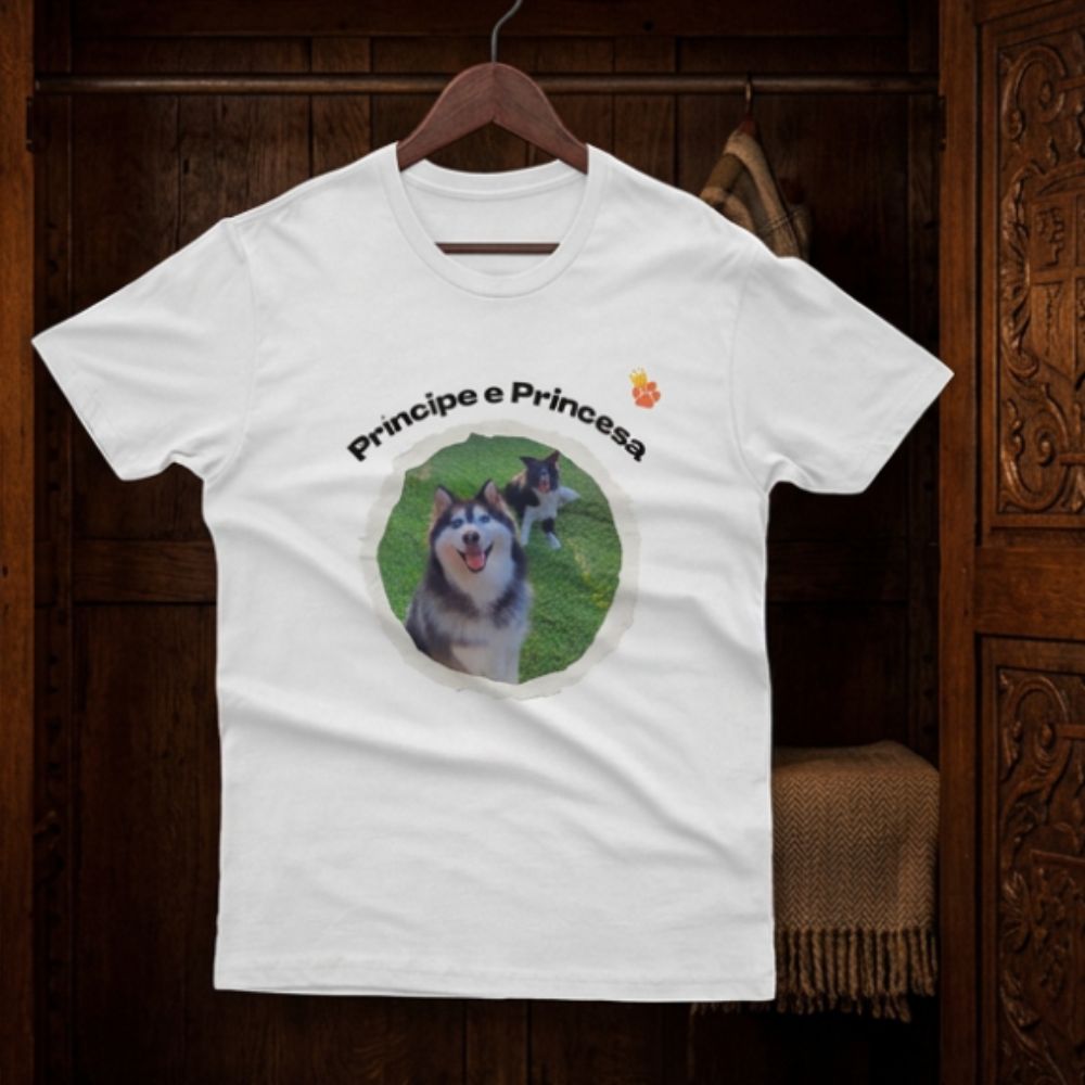 Presentes para cachorros Personalizados Realeza Pets - Camisetas personalizadas